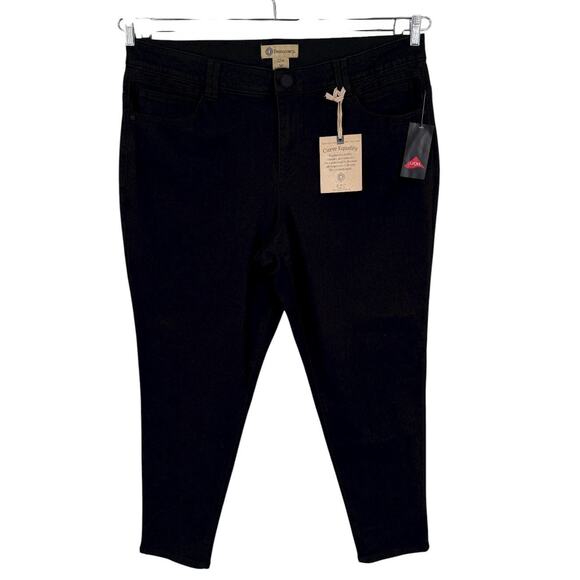 Democracy AB Solution Skinny ankle length jeans black size 22W - Picture 1 of 7